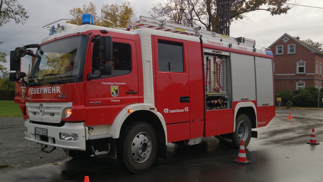 LF 10 6 Rosenbauer Der Feuerwehr Theuma Auf Einsatzfahrt YouTube