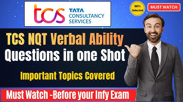 🔥TCS NQT VerbaL Ability Questions in one shot | TCS NQT Previous Year Questions | Most Repeated