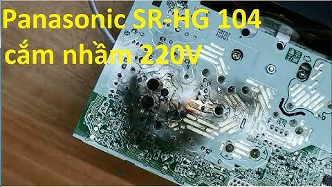 Nồi IH Panasonic SR-HG104 cắm nhầm điện