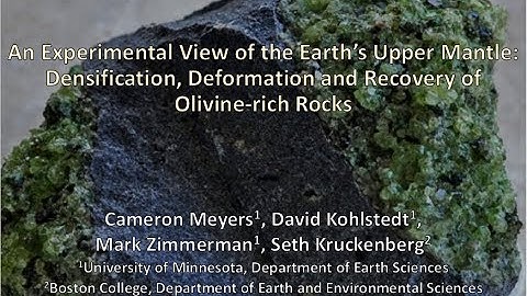 DOE NNSA SSGF 2018: An Experimental View of Earth