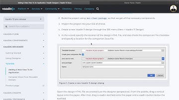 Vaadin Designer tutorial - Adding a new view to an application