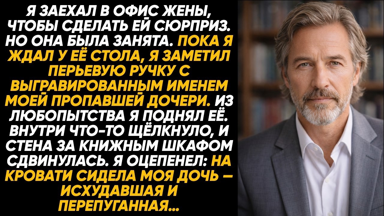 «Я зашёл в офис жены, чтобы сделать ей сюрприз — и нашёл пропавшую дочь за потайной стеной».