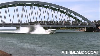 PokerRun Åland 2023 Bomarsundsbron , High Speed Under Low Bridge