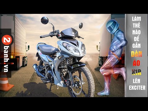 Video Gắn dàn áo X1R lên Exciter như thế nào ? | 2banh Review - youtube