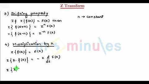 M6 | 12 | Z transform (only for Computer/IT)_Properties and sum - (Part_2)_(Part_1)