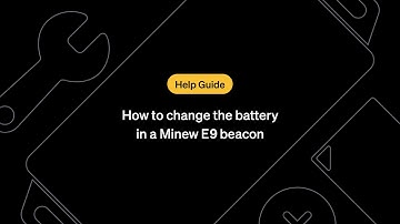 How to change the battery in a Minew E9 Tag