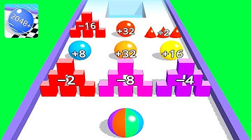 Multiballs Run 2048+ ! All Levels Gameplay (111-116) android,ios