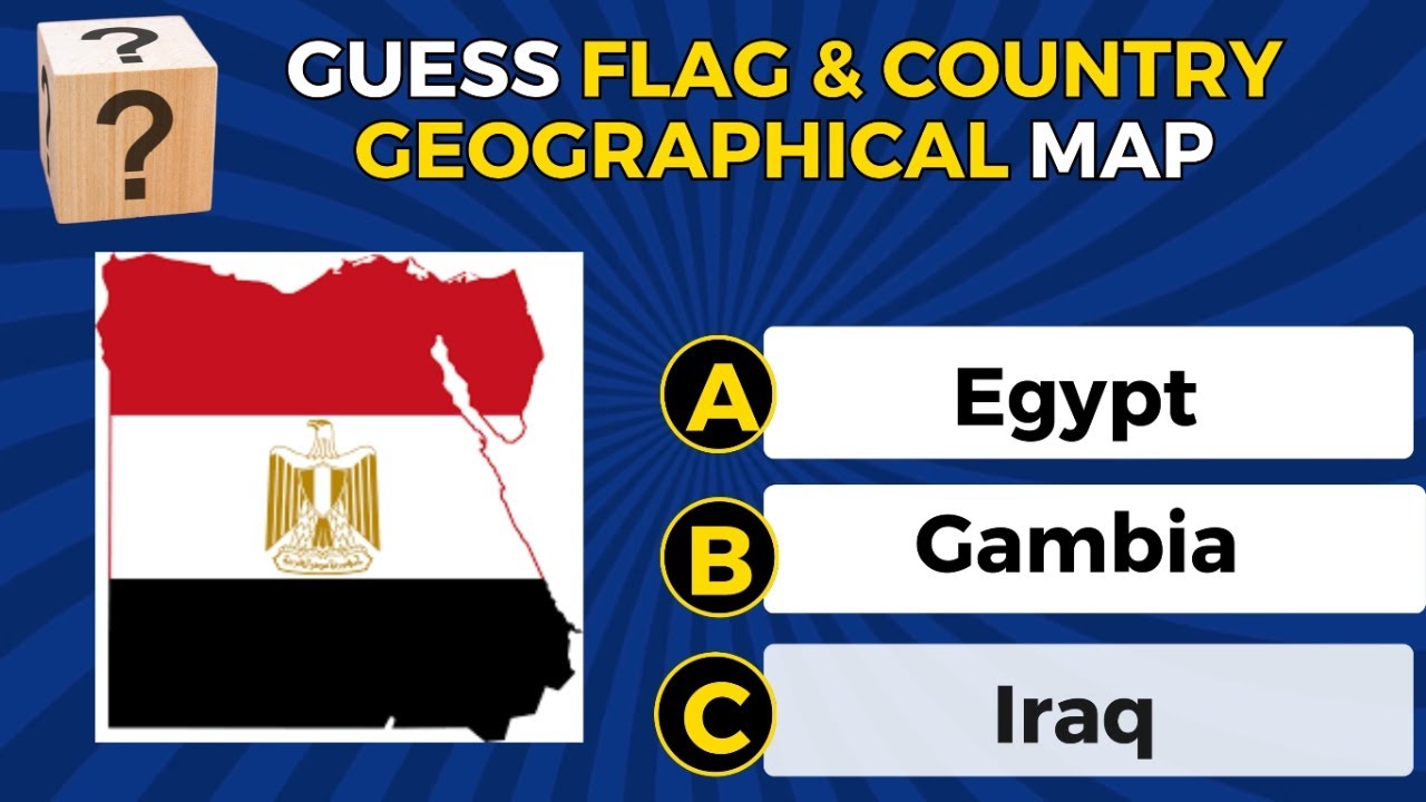 Guess The Country on The Map and flag | Geography Quiz Challenge# 2 ...