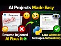 Python 🤯Mini Projects in One Video🔥|AI Resume Scanner + WhatsApp Automation #python #project #fyp