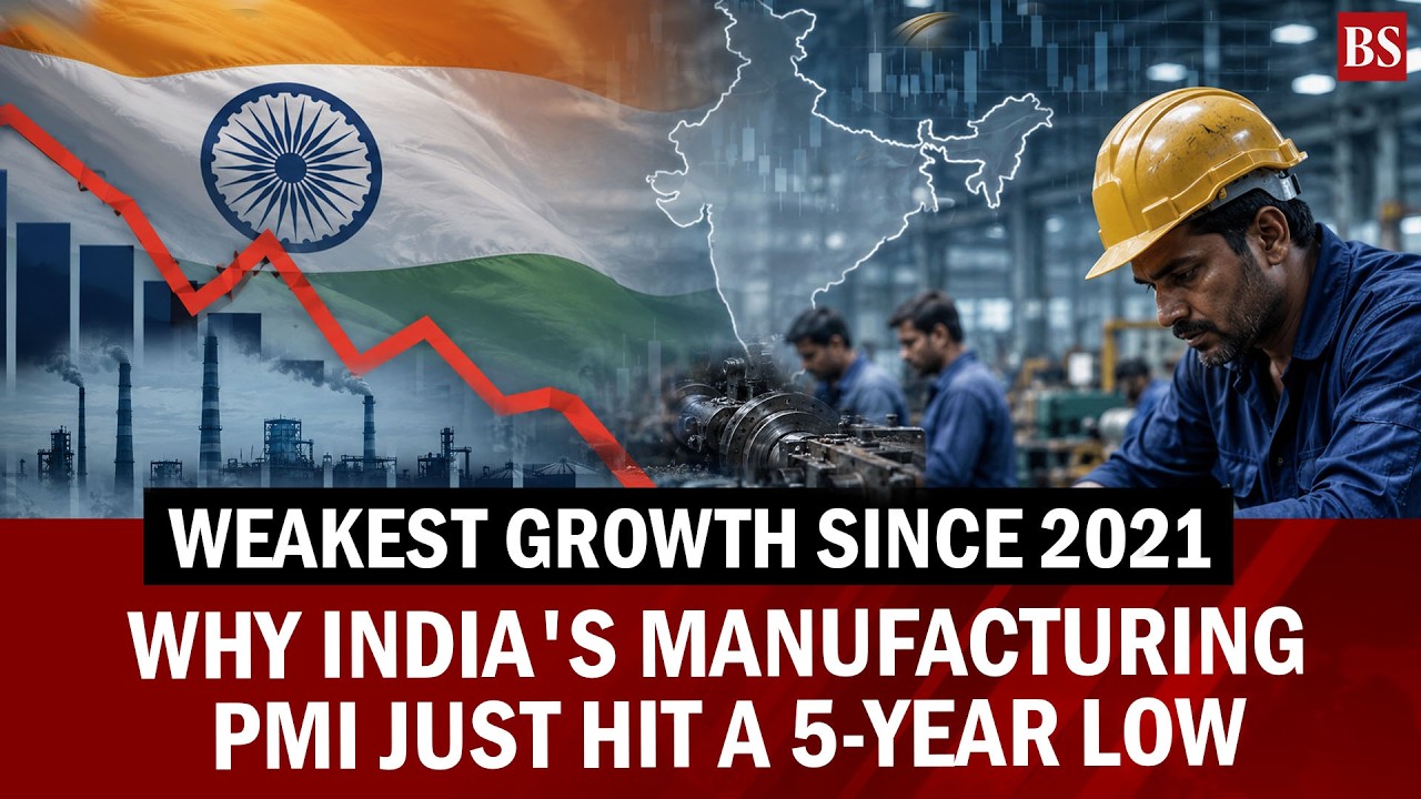 Why India's Manufacturing PMI just hit a 5-year low | Indian Economy | Jobs | Business News