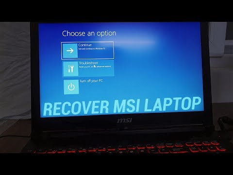 How to Recover MSI Laptop to Original Factory Settings Without Losing Data