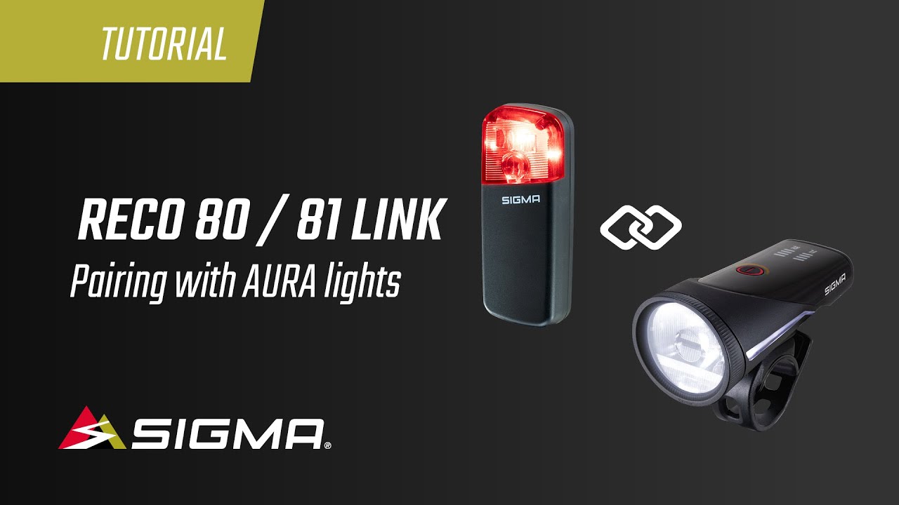 SIGMA BIKE // RECO 80 / 81 LINK - Pairing AURA Lights (EN)