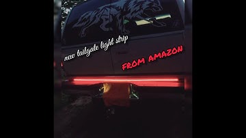 Installing a new amazon Mictuning L.E.D Tailgate Bar / Strip Light On Tahoe
