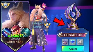 WHEN GLOBAL LANCELOT USED ONE SHOT BUILD IN SOLO IN RISING LEAGUE FINALS! (AUTO CHAMPION!?) - MLBB screenshot 1