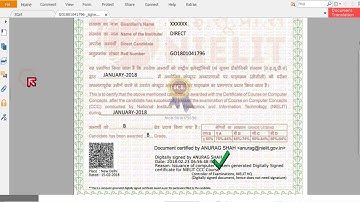 CCC पुराने certificate को Digitally verify करे | Digital signature | Certificate verify