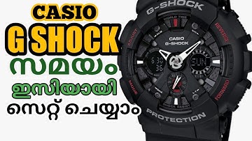 How to set G Shock Watch Time Casio G Shock Time Adjust Watches Malayalam|WatchMaker IrshadSulaiman