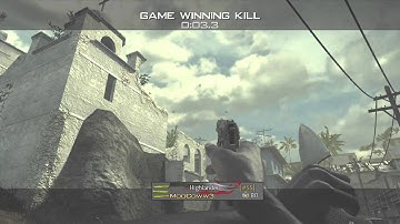 MW3 AoN Crazy Ass Random Across The Map Double Bank Final Killcam on Mission!