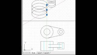 Isometric drawing Example 6 curved Silent