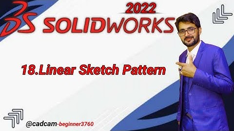 SolidWorks Tutorial in Urdu/Hindi 18.Linear Sketch Pattern