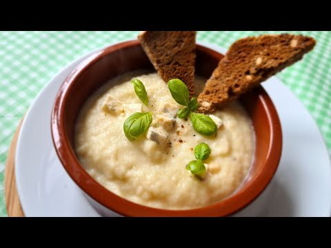 Знаменитый французский суп-пюре из цветной капусты! Как приготовить вкусный суп-пюре #4к #рецепт