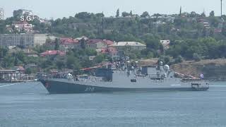День ВМФ 2021 Севастополь.  Парадный строй кораблей