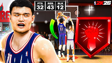 7’6 YAO MING BUILD + 99 STANDING DUNK Is UNSTOPPABLE in RANDOM REC NBA 2K26