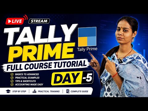 TALLY PRIME COURSE TUTORIAL DAY 7 #tally #tallyprime #accounting #computer #education #live#youtube