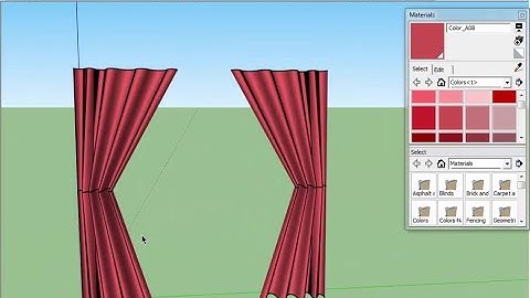 how to make curtains in sketchup