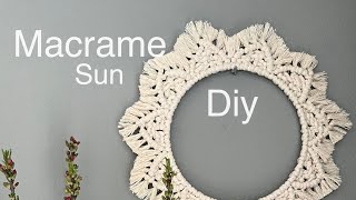 Macrame Sun / Diy / Boho style / creative