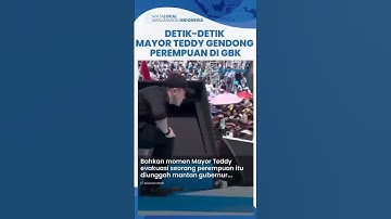 Gercep! Mayor Teddy Gendong Perempuan Pingsan di Hadapan Prabowo dan Ribuan Orang di GBK