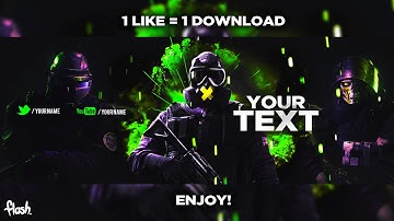 Free GFX: Free Twitter Header Template PSD Link in Description