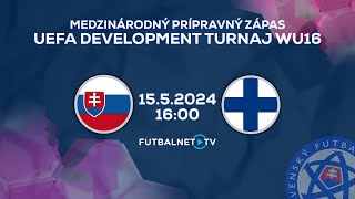 Medzinárodný prípravný zápas UEFA WU16 Development turnaj: Slovensko - Fínsko (zostrih)