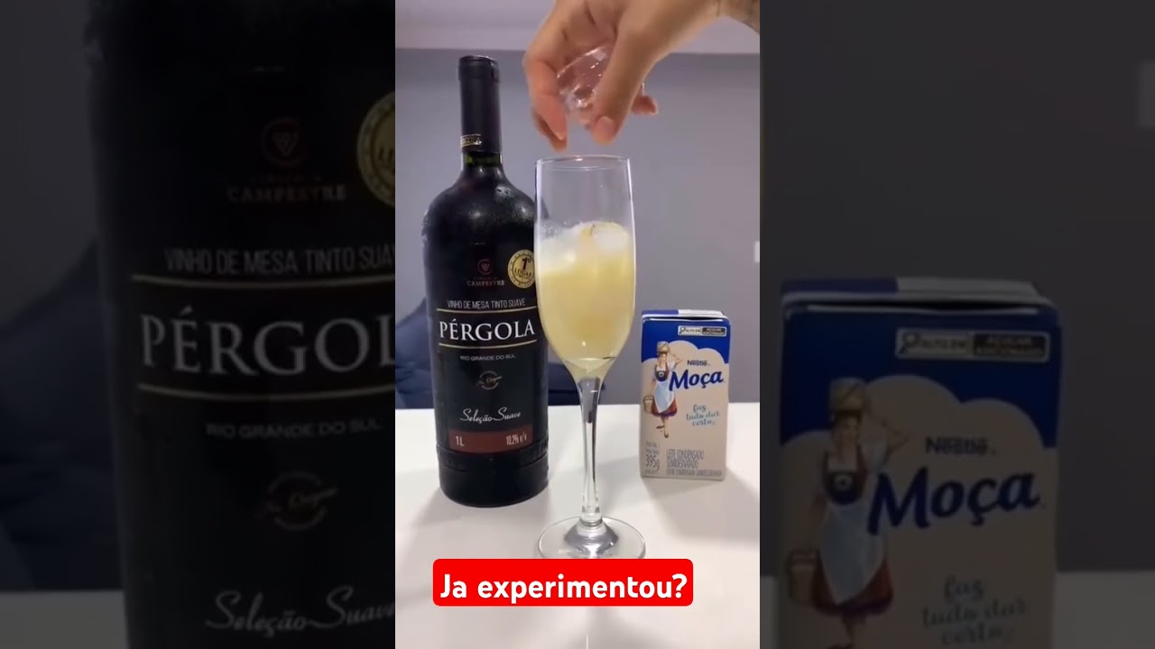 Leite condensado, limão, gelo e vinho  
