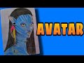 Avatar neytiri drawing 2022  color drawing  drawing by jackson nayak 