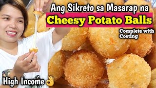 Cheesy Potato Balls PangNegosyo Recipe/Pica - Pica Complete with Costing