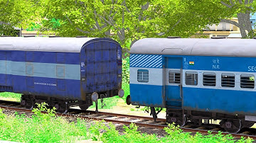 PARCEL VAN COUPLING ICF BLUE TRAIN | BUMPY RAILROAD | RAILWORKS | INDIAN TRAIN SIMULATOR GAMEPLAY