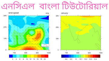 NCL বাংলা টিউটোরিয়াল | Monthly regional and wind plot in NCL (Bangla tutorial) | loop in ncl