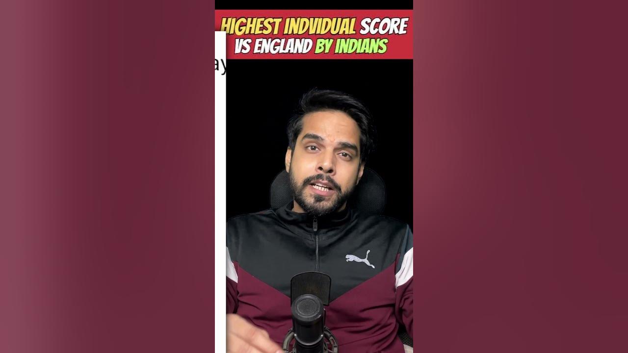 Kis Indian player ne kia hai england ke khilaf test match me sabse bada