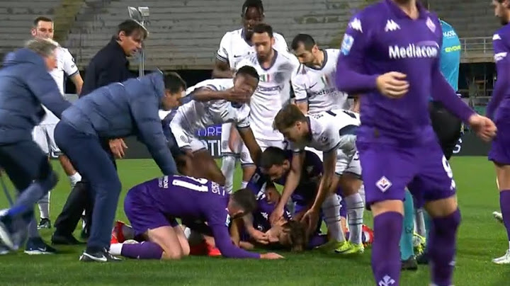 This is the moment 22-year old soccer player Edoardo Bove collapsed.🤯😢😢