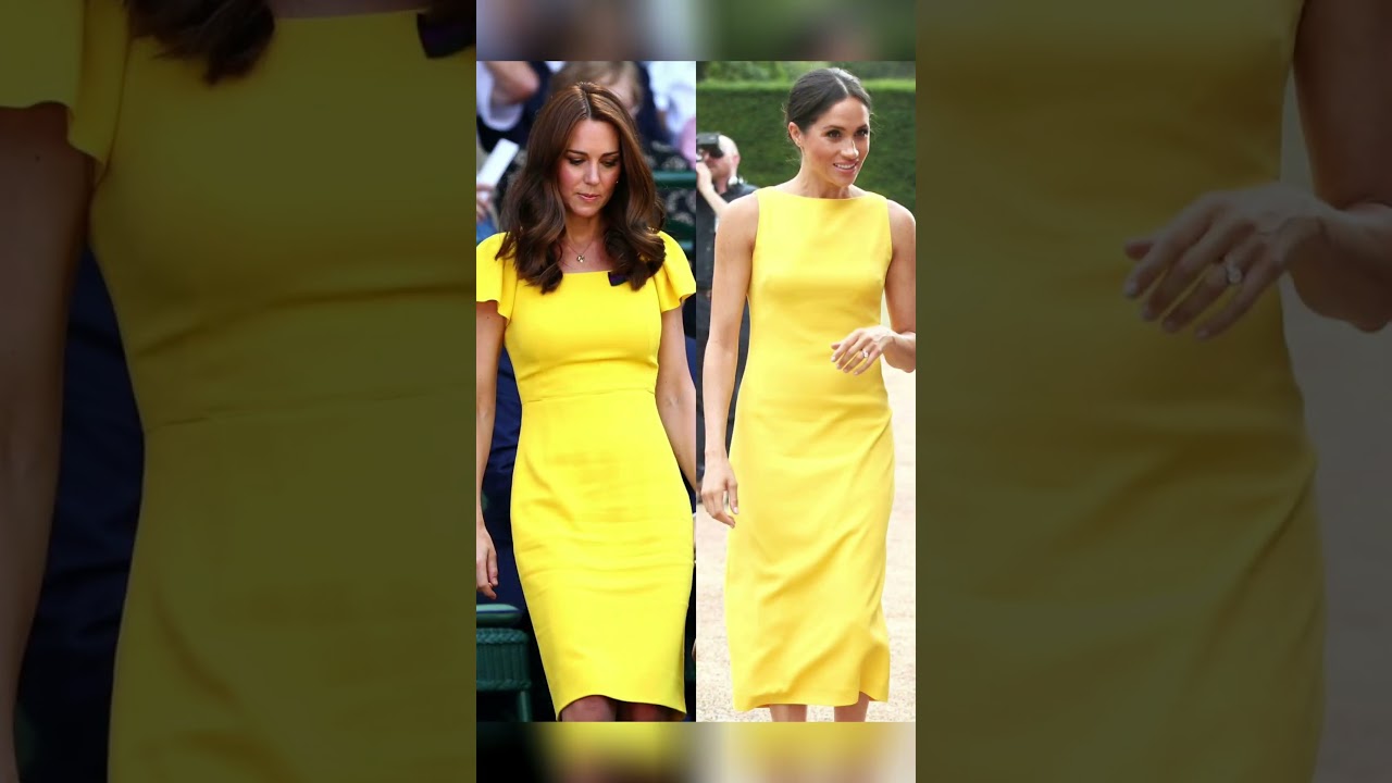 Princess Kate Middleton and Meghan Markle similar dress looks 