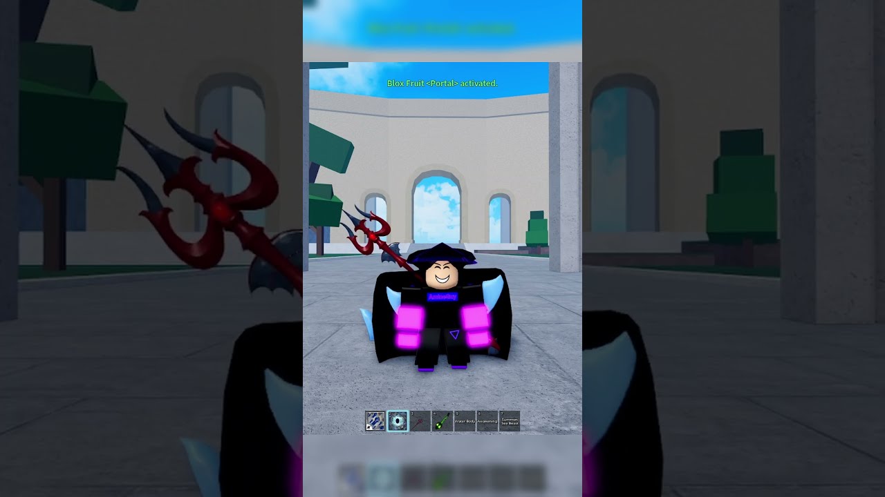 BROKEN Portal Fruit Dragon Trident Godhuman Combo Blox Fruits