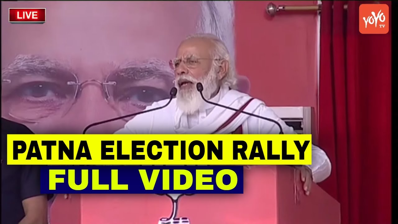 PM Modi's Powerful Speech at Patna Election Rally 2020 FULL Video | YOYO TV Kannada