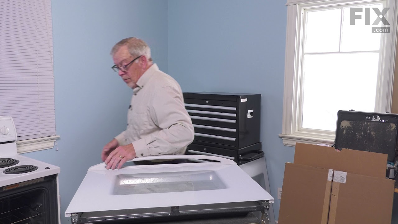 Whirlpool Range Repair How to Replace the Exterior Door Glass YouTube