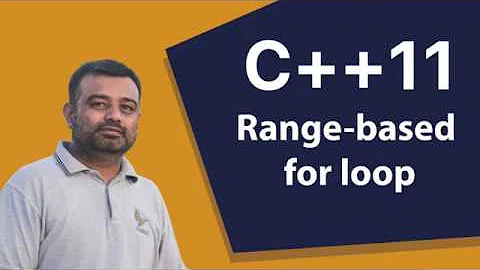 C++11 - Range based for loop