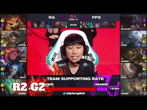 FPX vs RA - Game 2 | Round 2 LPL Spring 2021 playoffs | FunPlus Phoenix vs Rare Atom G2