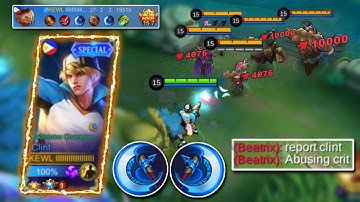 WHEN TOP 1 GLOBAL CLINT TRY ABUSING CRITICAL ONE SHOT BUILD!🔥 DOUBLE BERSERKER