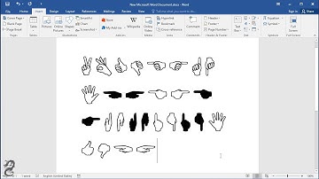 How to type Hand Sign Symbols in Word