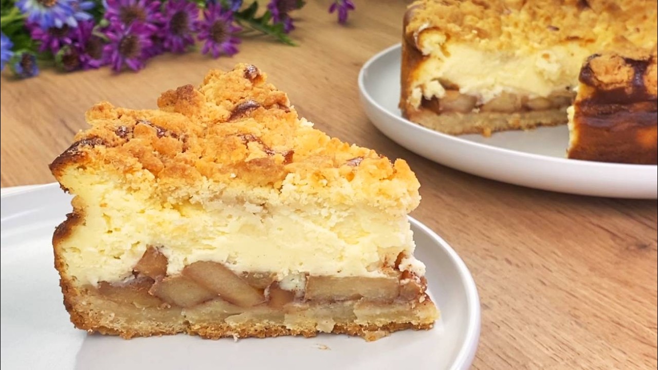 Dieser Apfel-Käsekuchen ist das beste Dessert, das ich je probiert habe! Er zergeht auf der Zunge! 💯