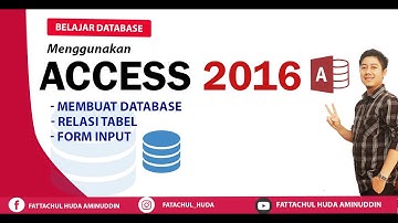 TUTORIAL MEMBUAT DATABASE, RELASI DAN FORM INPUT MENGGUNAKAN ACCESS 2016 (PART 1)
