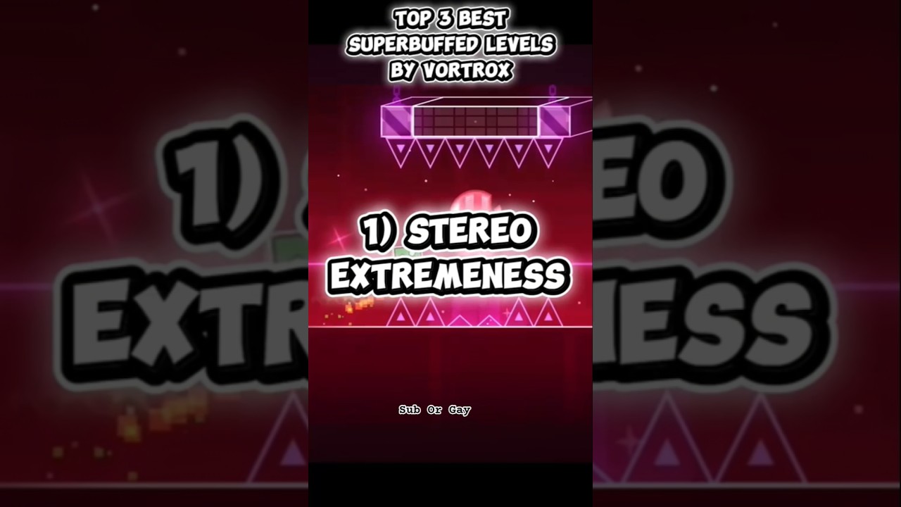 TOP 3 BEST SUPERBUFFED LEVELS BY VORTROX 